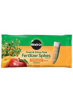 Miracle-Gro Fertilizer Spikes for Fruit and Citrus Trees