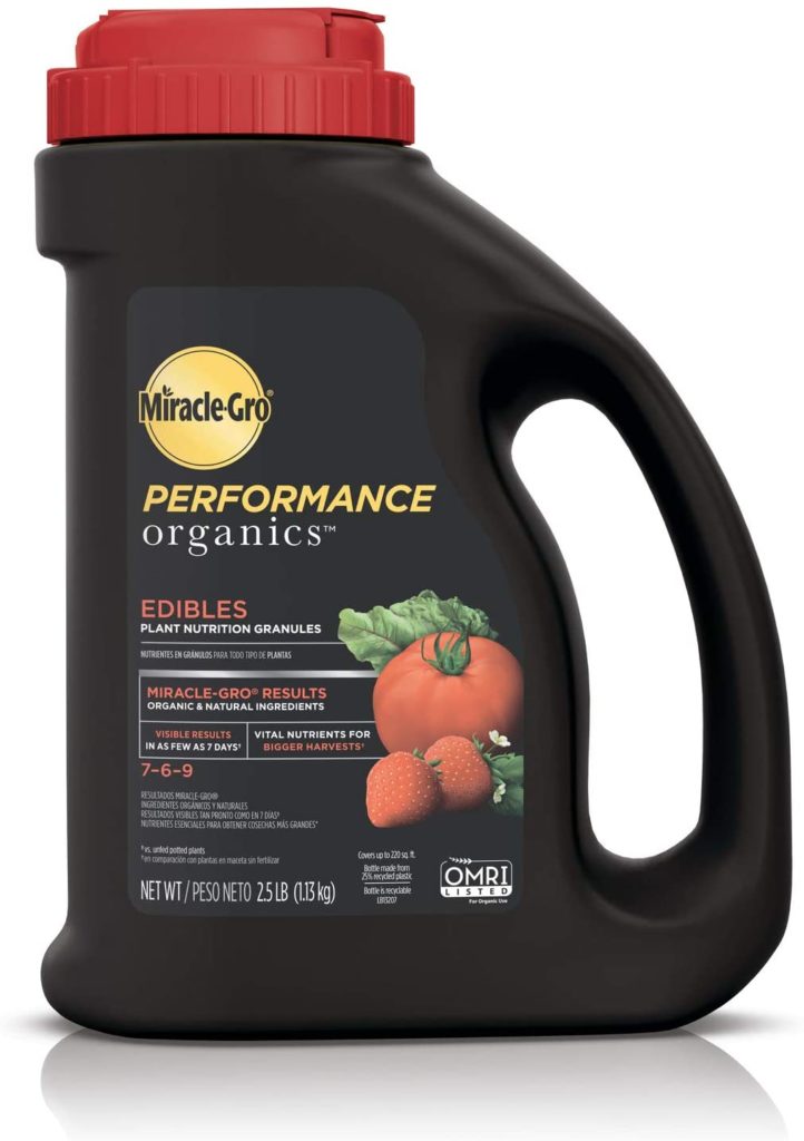 Miracle-Gro Performance Organics Edibles Plant Nutrition